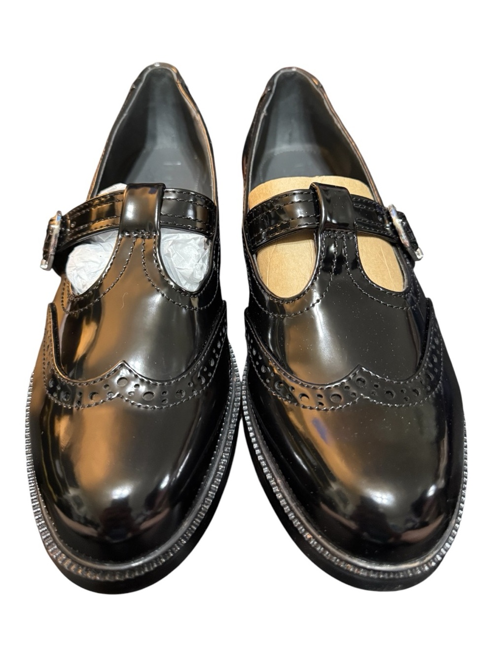 Franco Sarto Marson Black Patent Mary Jane Shoes Women’s Size 9 NIB